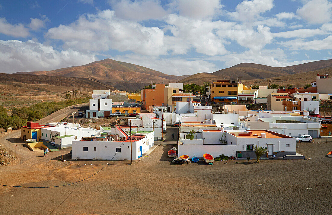 View fishermen's village Ajuy, Fuerteventura, Canary Islands, Islas Canarias, Atlantic Ocean, Spain, Europe