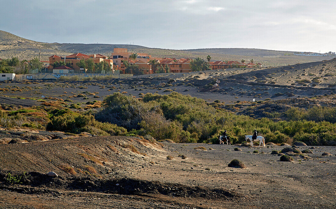 Blick auf La Pared, Fuerteventura, Kanaren, Kanarische Inseln, Islas Canarias, Atlantik, Spanien, Europa