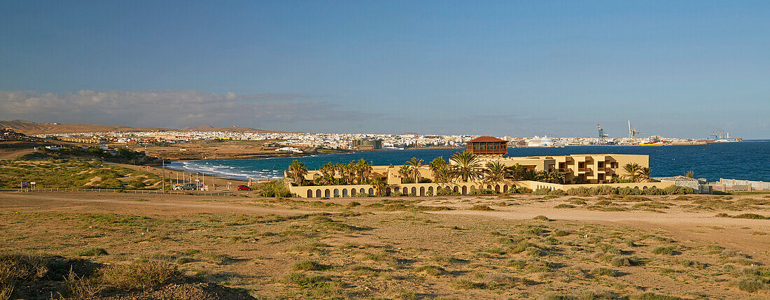 View at Puerto del Rosario, Fuerteventura, Canary Islands, Islas Canarias, Atlantic Ocean, Spain, Europe