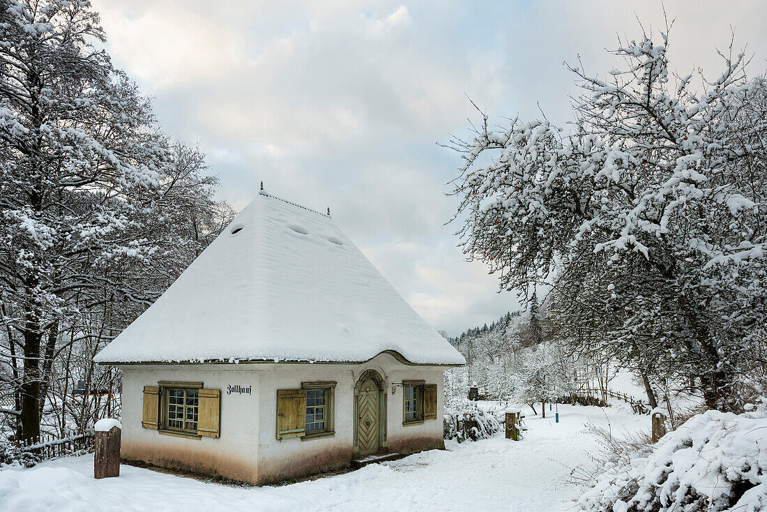 Ravennaschlucht im Winter, Höllental bei Freiburg im Breisgau, Schwarzwald, Baden-Württemberg, Deutschland