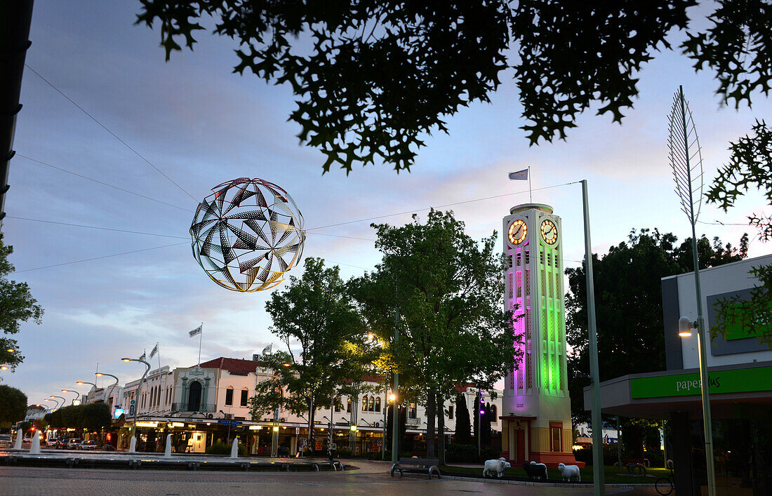 In the evening in Hastings, Hawke Bay, Eastcoast, North Island, New Zealand