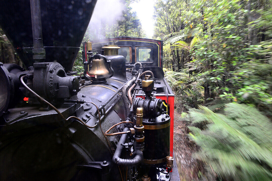 Steamtrain in Shantytown, Westcoast, South Island, New Zealand