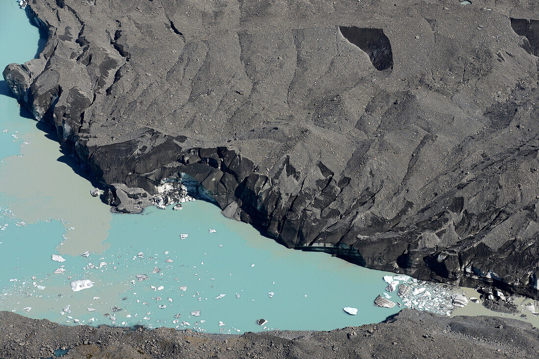 Tasman-Gletschersee im Tasman Glacier Valley, Mount Cook National Park, Südinsel, Neuseeland