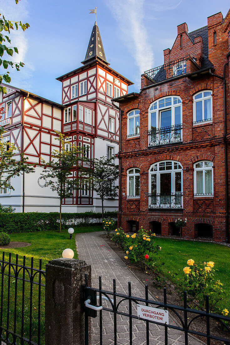 Baederarchitektur, Binz, Rügen, Ostseeküste, Mecklenburg-Western Pomerania, Germany