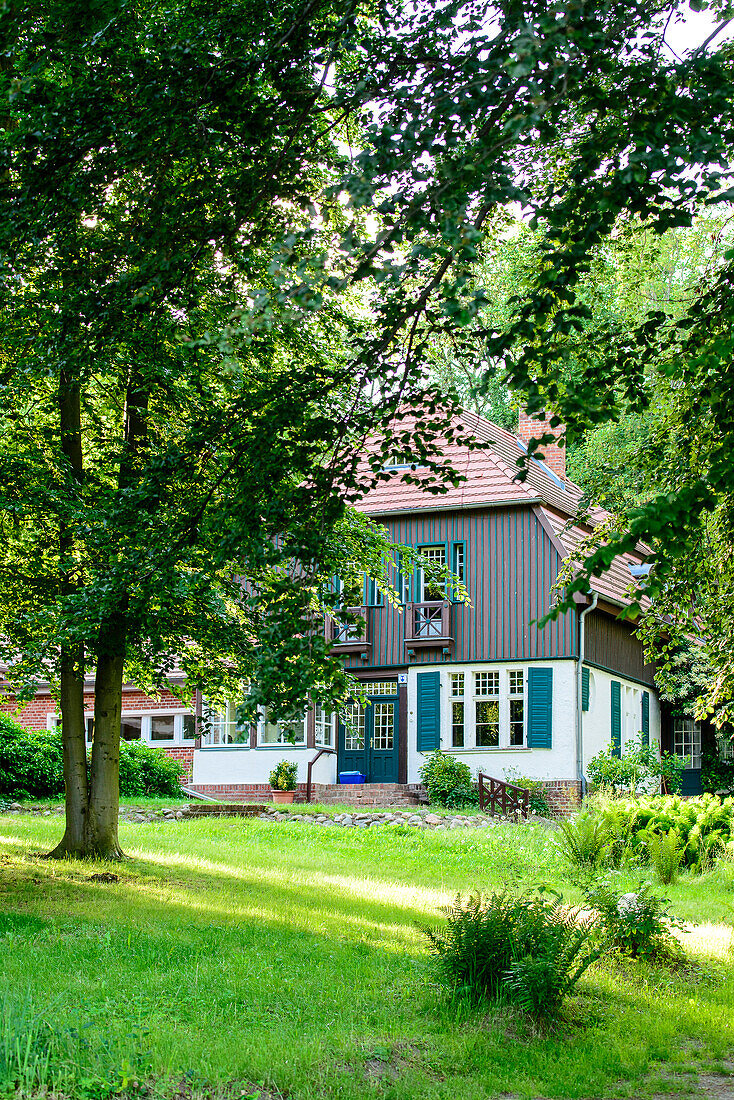 Haus von Schriftsteller Gerhart Hauptmann Kloster, Hiddensee, Rügen, Ostseeküste, Mecklenburg-Vorpommern,  Deutschland