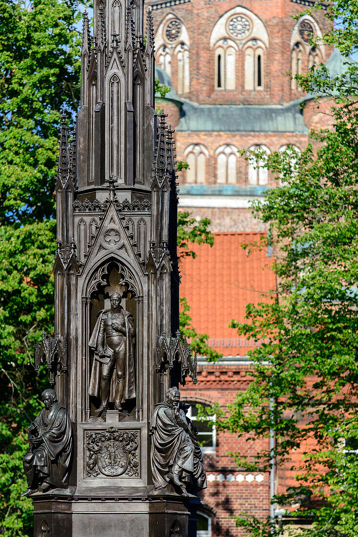 Rubenowplatz, Caspar David Friedrich Bildweg, Greifswald, Ostseeküste, Mecklenburg-Vorpommern Deutschland