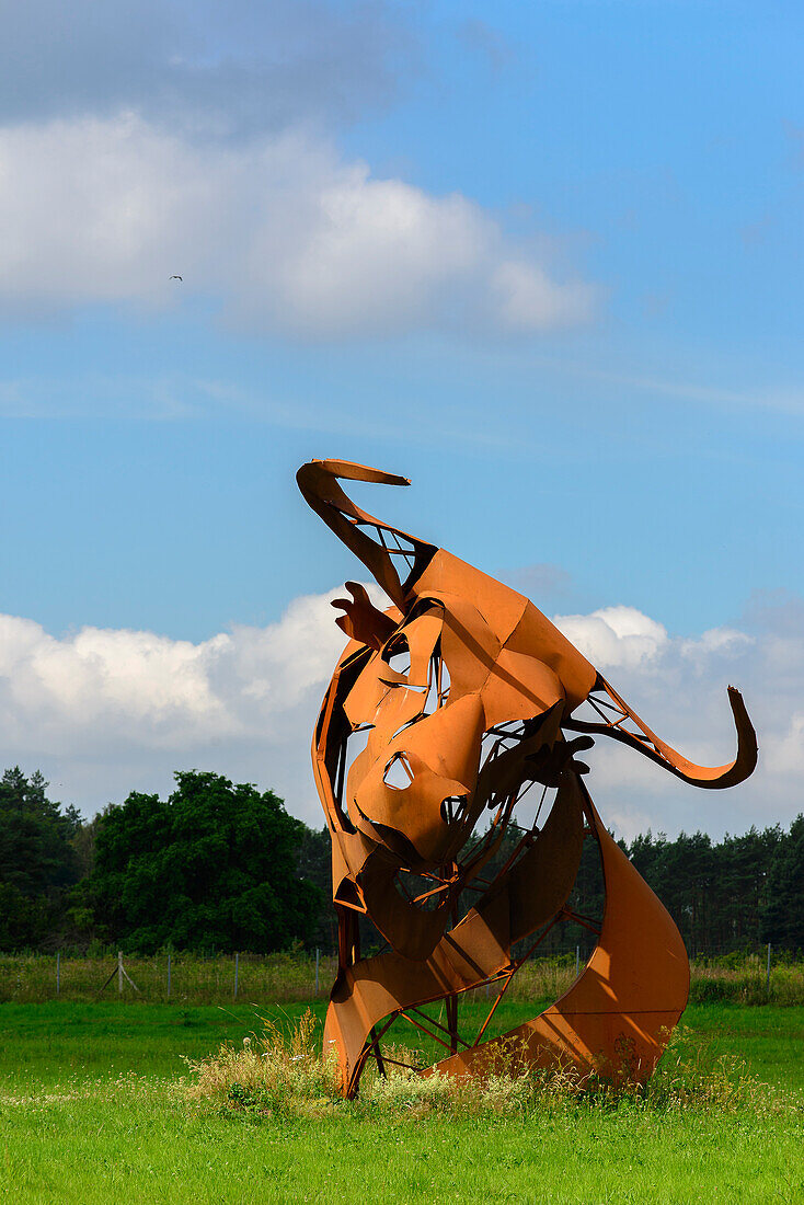 Skulpturenpark in Katzow bei Wolgast, Ostseeküste, Mecklenburg-Vorpommern,  Deutschland