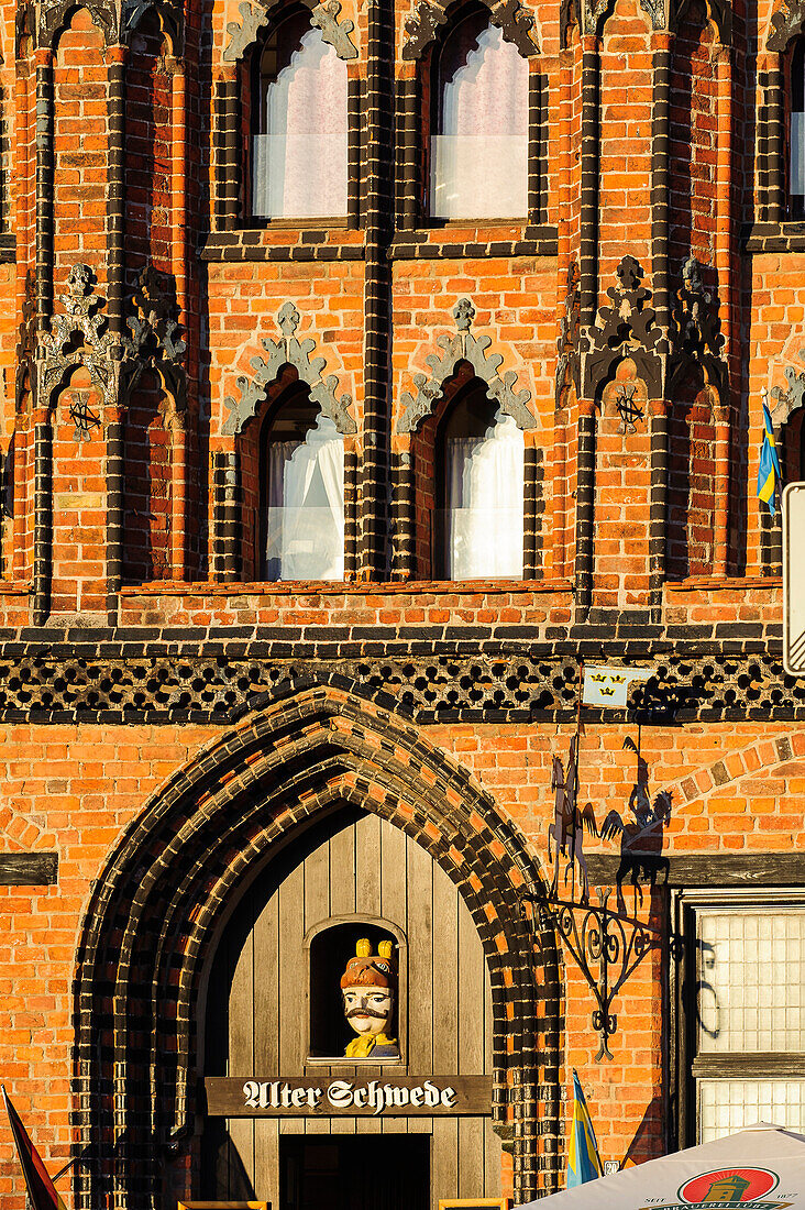 Restaurant Alter Schwede am Marktplatz, Wismar, Ostseeküste, Mecklenburg-Vorpommern, Deutschland