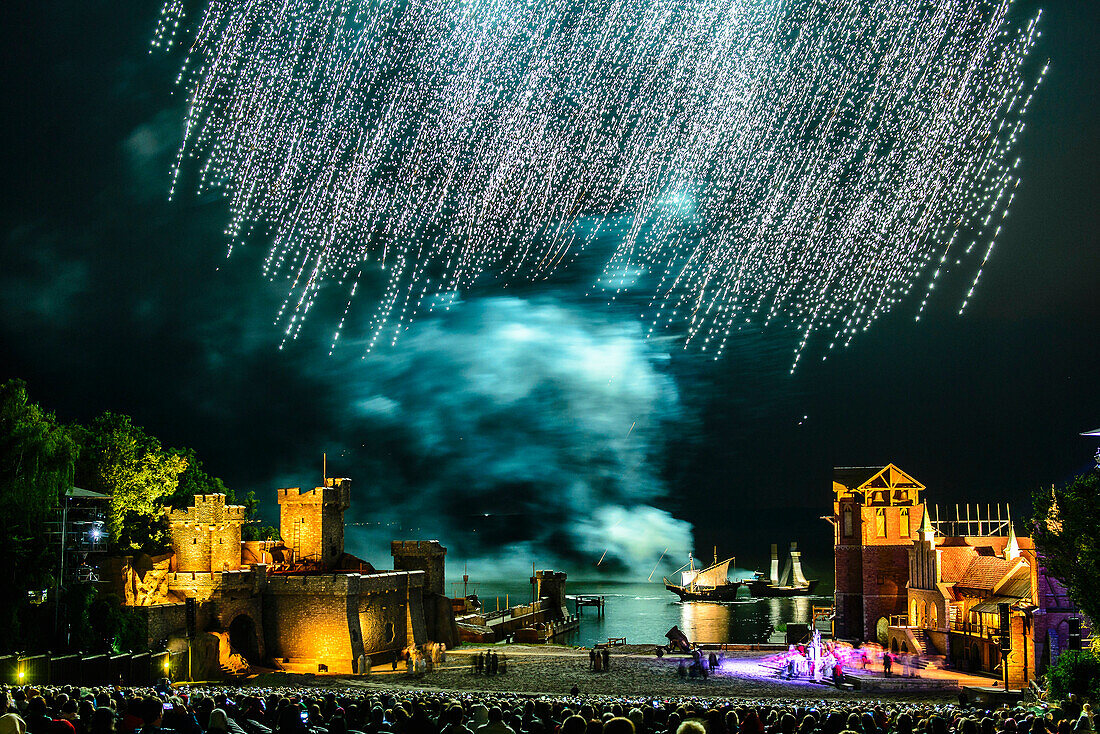 Stoertebeker Festspiele in Ralswiek, Rügen, Ostseeküste, Mecklenburg-Vorpommern, Deutschland