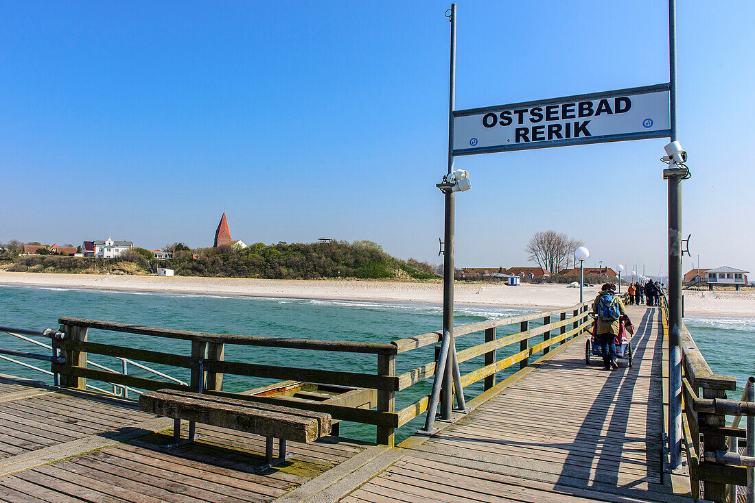 Seebrücke von Rerik, Ostseeküste, Mecklenburg-Vorpommern, Deutschland