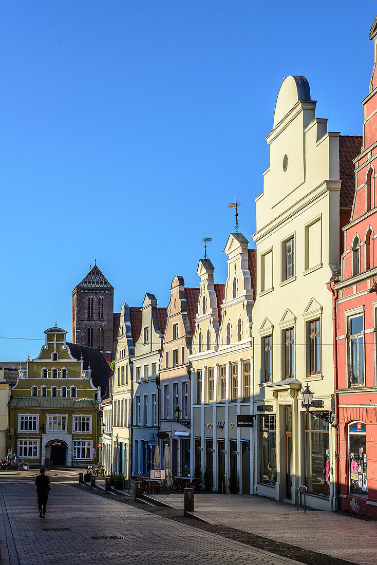 Kraemer Strasse, Wismar, Baltic Sea Coast, Mecklenburg-Vorpommern, Germany