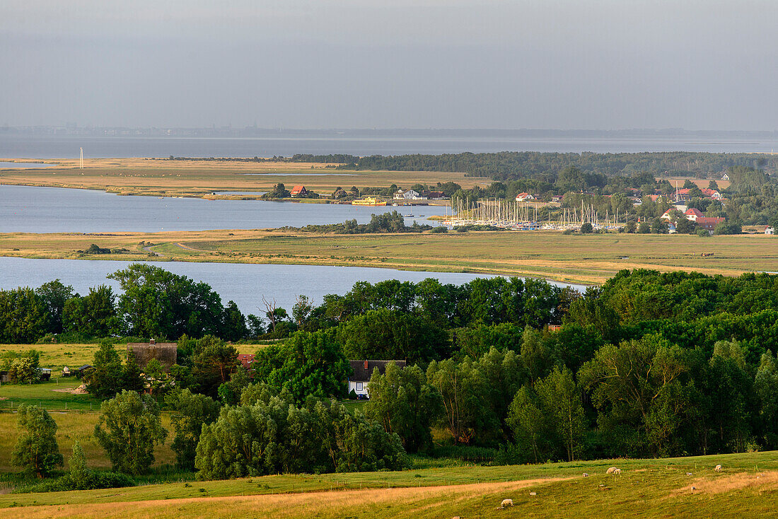 View from Dornbusch, Hiddensee, Rügen, Ostseeküste, Mecklenburg-Western Pomerania, Germany