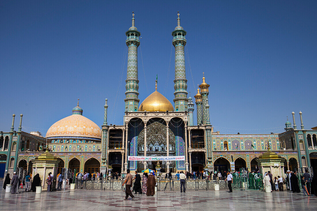 Fatima Masuma shrine in Qom, Iran, Asia