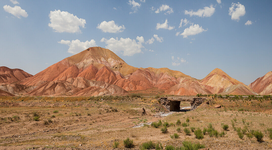 Colorful mountains next to Tabriz, Northeast of Iran, Asia