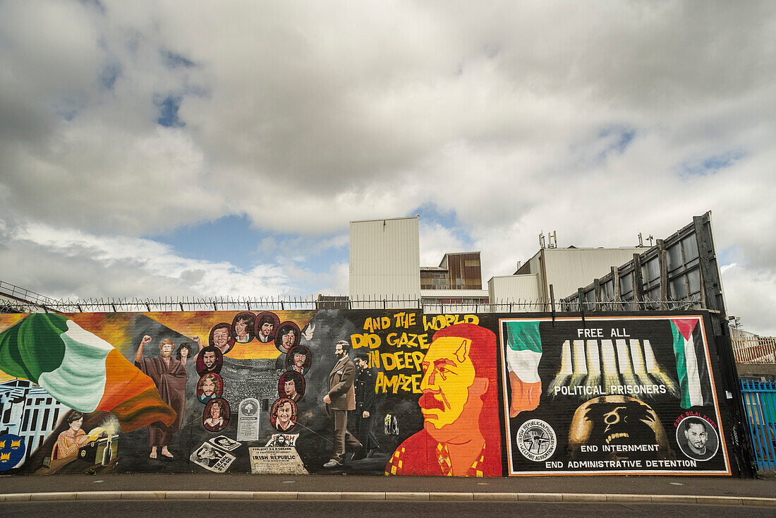 Nationalist mural, Belfast, Ulster, Northern Ireland, United Kingdom, Europe