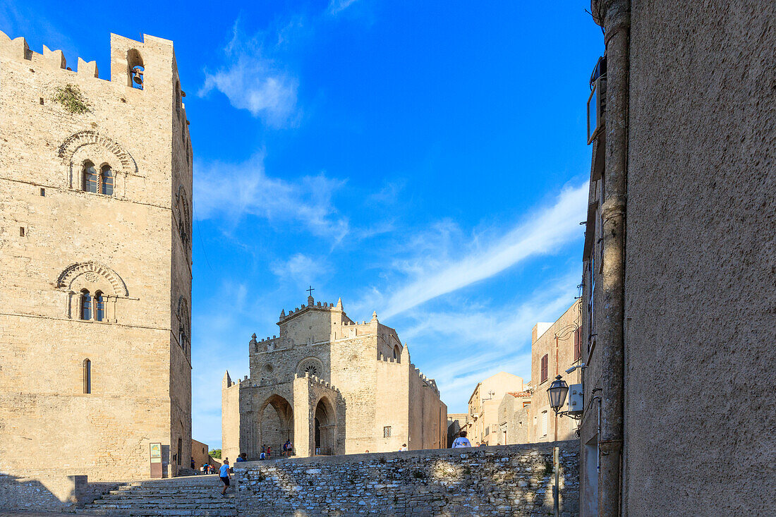 Duomo dell'Assunta, Erice, province of Trapani, Sicily, Italy, Europe