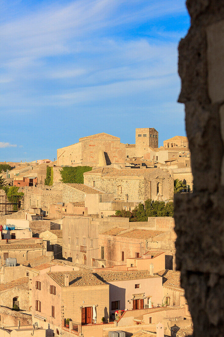 Old town of Erice, province of Trapani, Sicily, Italy, Europe