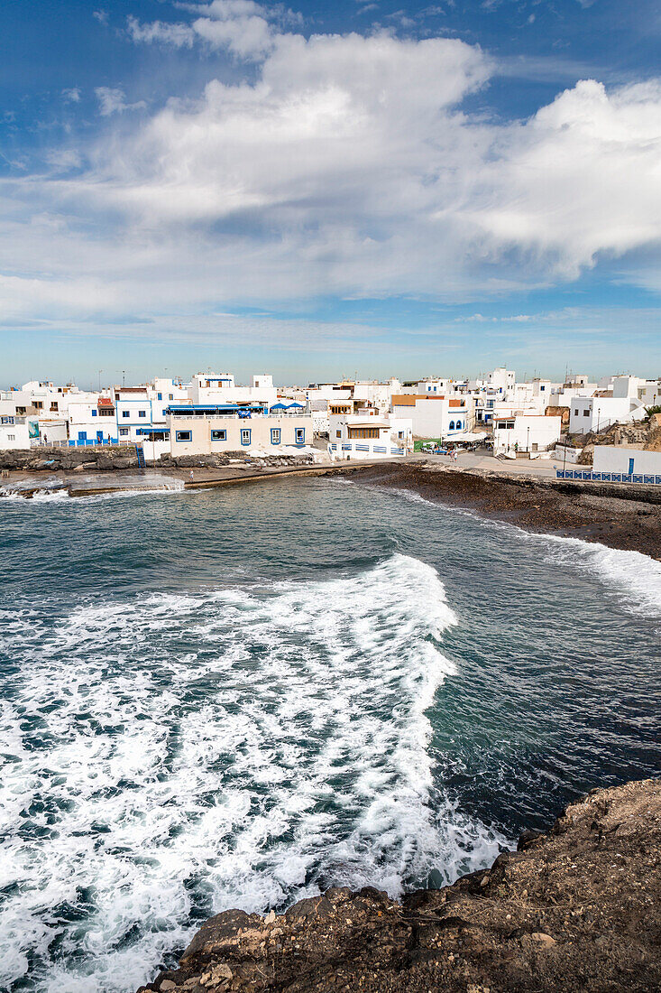 The old town of El Cotillo on the volcanic island of Fuerteventura, Canary Islands, Spain, Atlantic, Europe