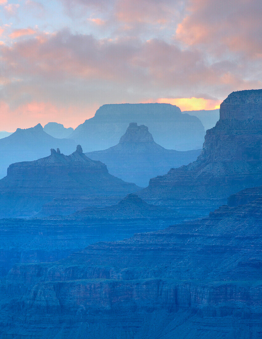 Angel's Gate and Zoroaster Temple from Navajo Point, Grand Canyon National Park, Arizona