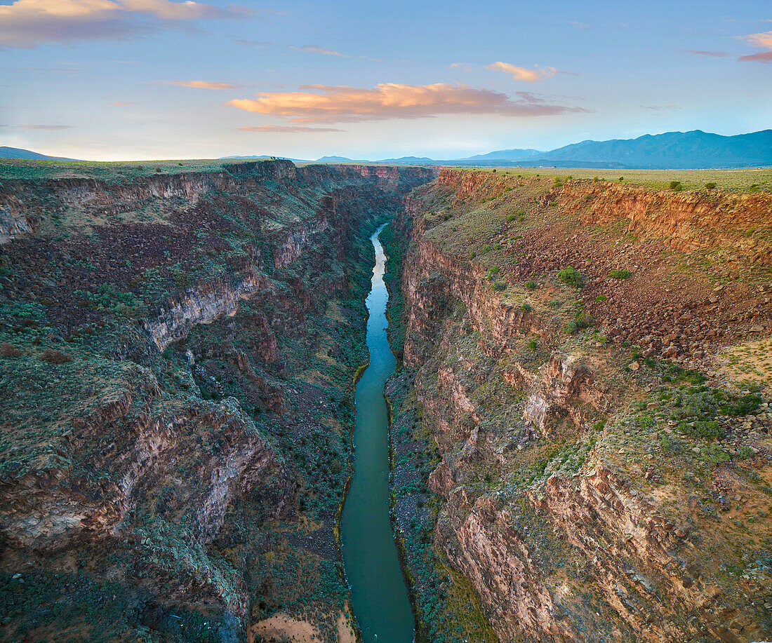 River in gorge, Rio Grande Gorge, Rio Grande del Norte National Monument, New Mexico