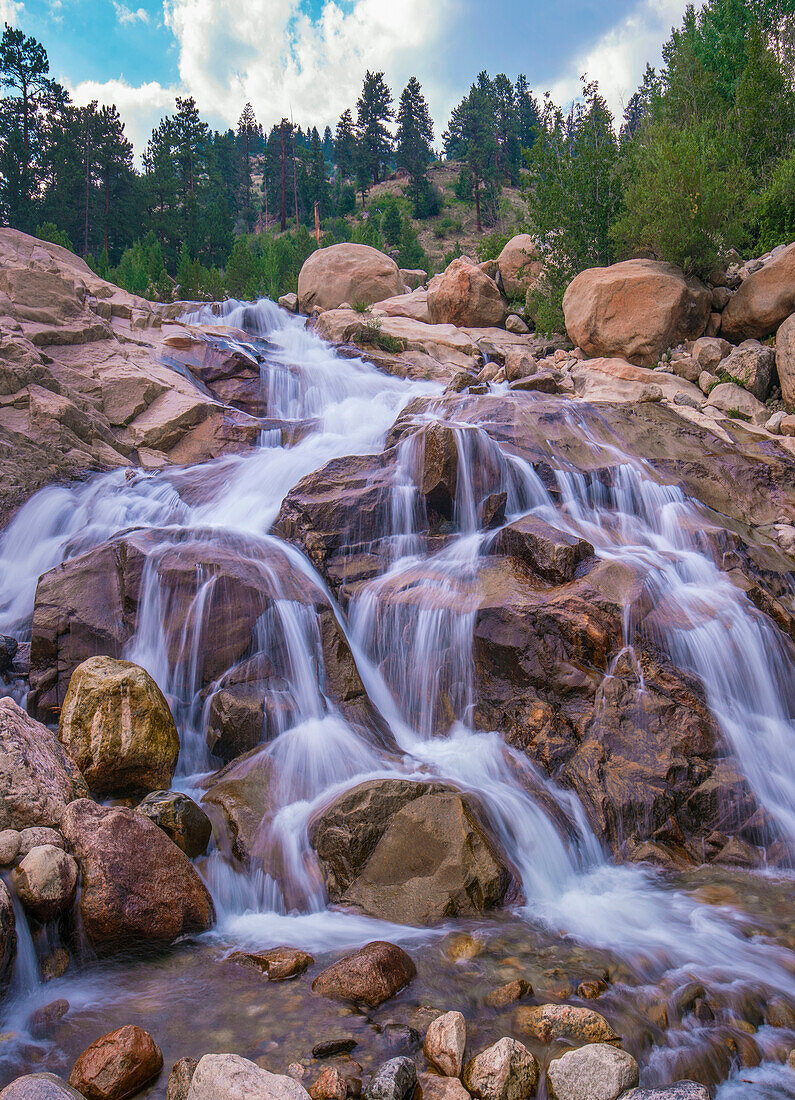 Cascading river, Rocky Mountain National Park, Colorado