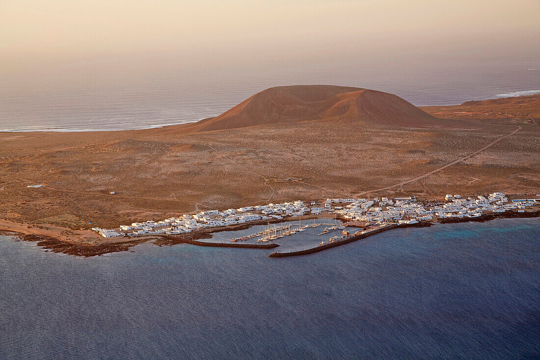 View from the viewpoint Mirador del Rio at Isla La Graciosa, Lanzarote, Canary Islands, Islas Canarias, Spain, Europe