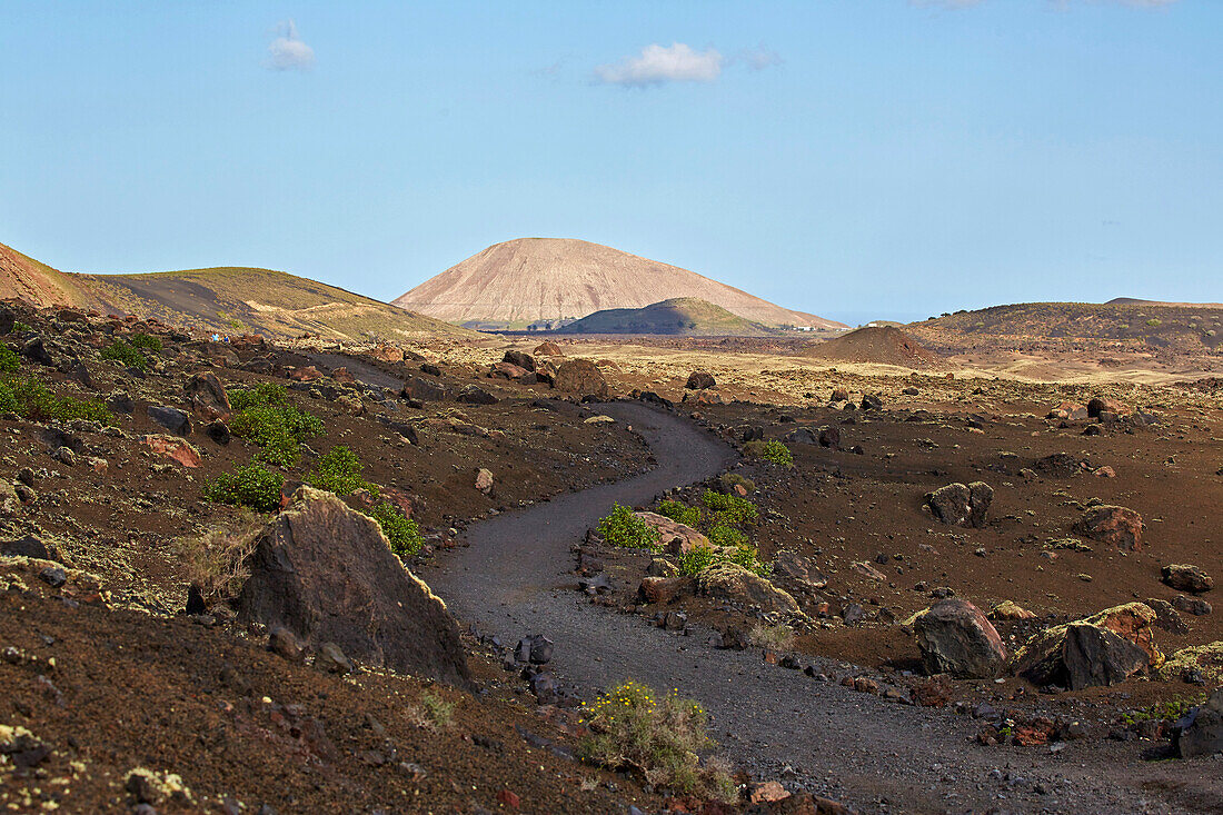 Montanas del Fuego de Timanfaya, Feuerberge, Lanzarote, Kanaren, Kanarische Inseln, Islas Canarias, Spanien, Europa