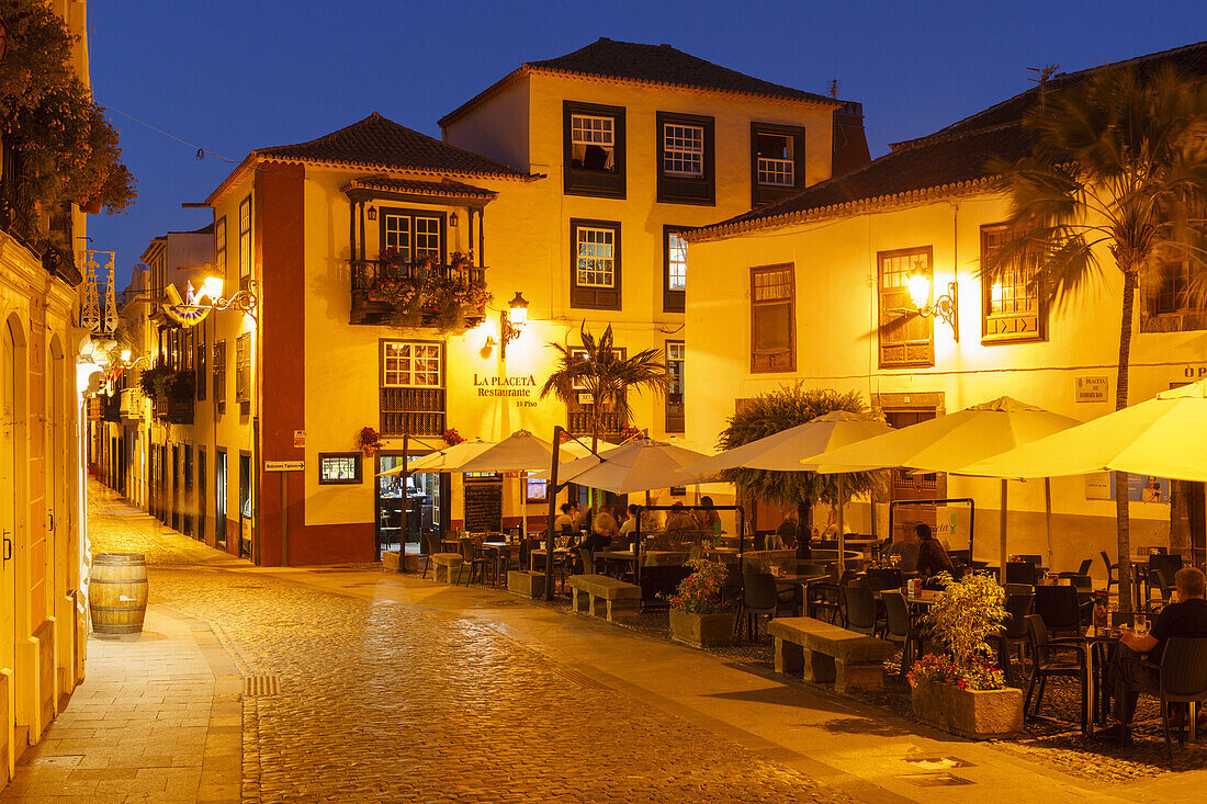 Placeta de Borrero, Platz, Fußgängerzone, Santa Cruz de La Palma, Hauptstadt der Insel, UNESCO Biosphärenreservat, La Palma, Kanarische Inseln, Spanien, Europa