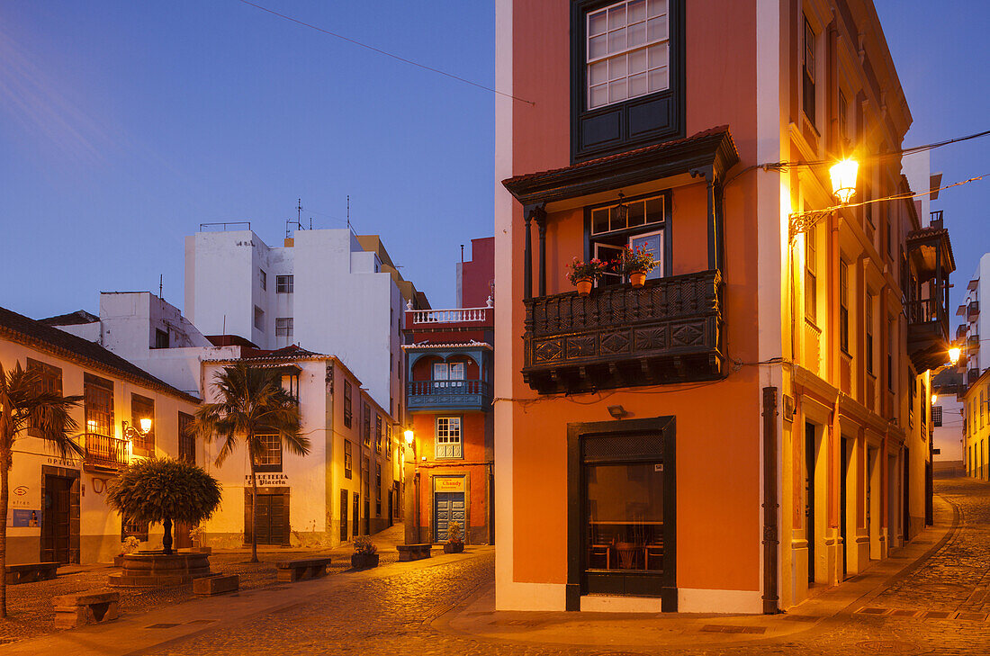 Placeta de Borrero, Platz, Fußgängerzone, Santa Cruz de La Palma, Hauptstadt der Insel, UNESCO Biosphärenreservat, La Palma, Kanarische Inseln, Spanien, Europa