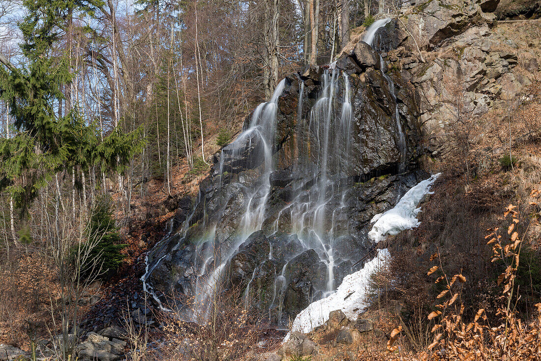 Radau Wasserfall, Bad Harzburg, Landkreis Goslar, Nationalpark Harz, Niedersachsen, Deutschland, Europa
