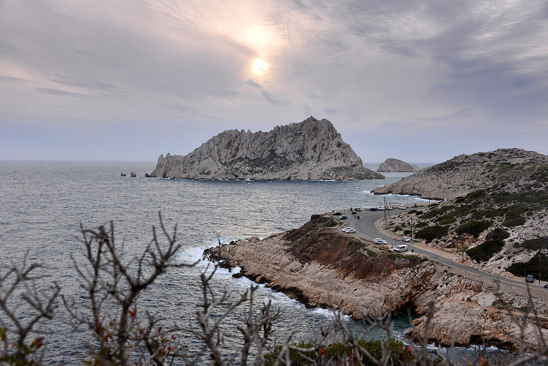 Rocks at Cap Croisette near Marseille, Provence, France