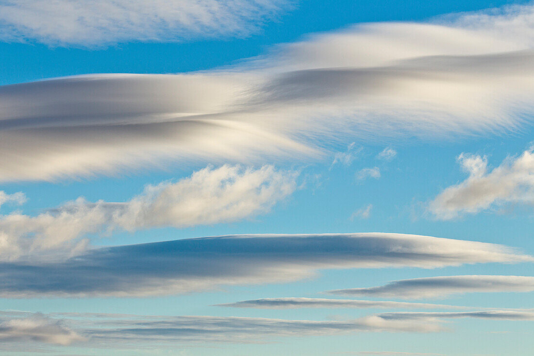 Lenticular clouds, Dempster Highway, Yukon, Canada