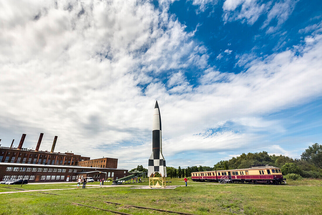 V2 missile, Historic technical museum, Peenemünde, Usedom island, Mecklenburg-Western Pomerania, Germany