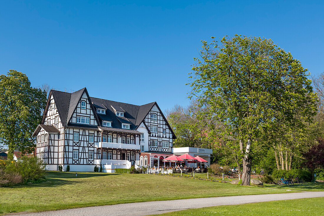 Hotel und Restaurant Hitthim, Kloster, Insel Hiddensee, Mecklenburg-Vorpommern, Deutschland