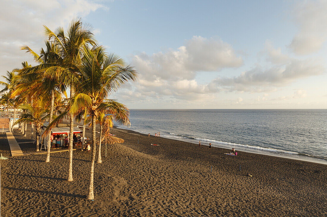 Playa de Puerto Naos, beach, Puerto Naos, east coast, Atlantic, UNESCO Biosphere Reserve, La Palma, Canary Islands, Spain, Europe