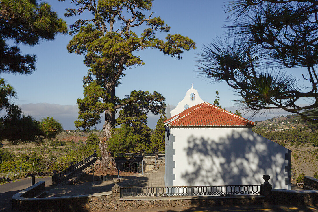 Ermita de la Virgen del Pino, Wallfashrtskirche, bei El Paso, UNESCO Biosphärenreservat,  La Palma, Kanarische Inseln, Spanien, Europa