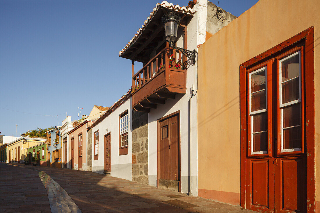 Calle Calvo Sotelo, Altstadt, Los Llanos de Aridane, UNESCO Biosphärenreservat,  La Palma, Kanarische Inseln, Spanien, Europa