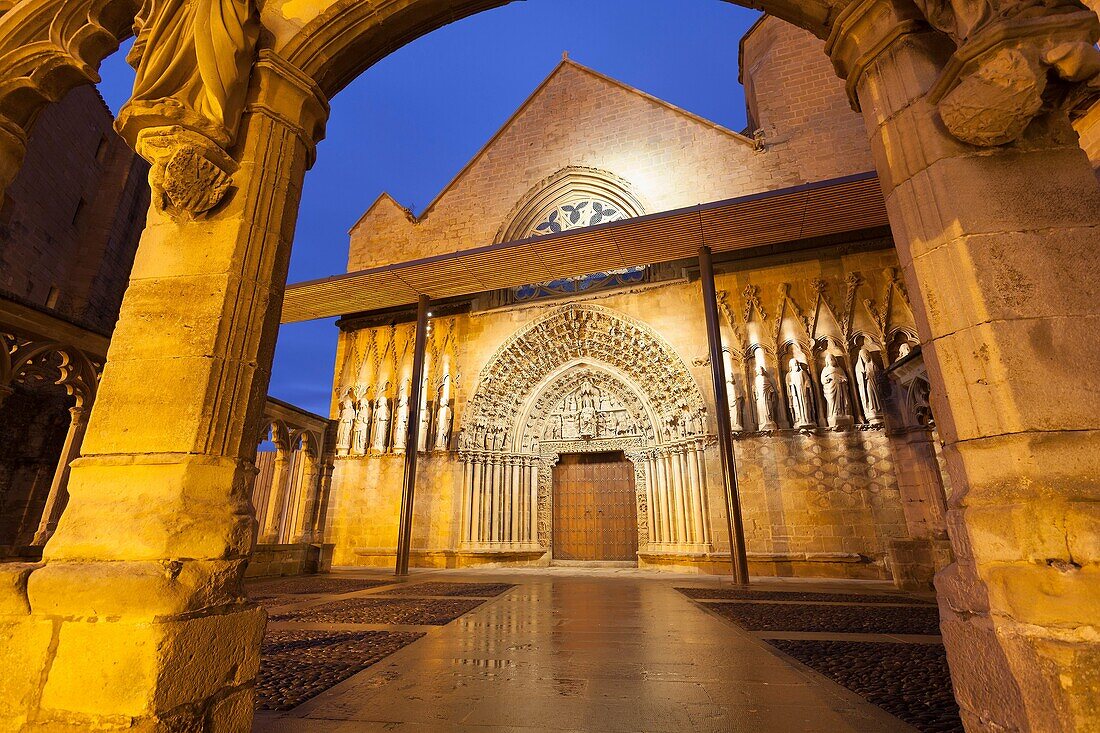 Church in Olite, Navarre, Spain.