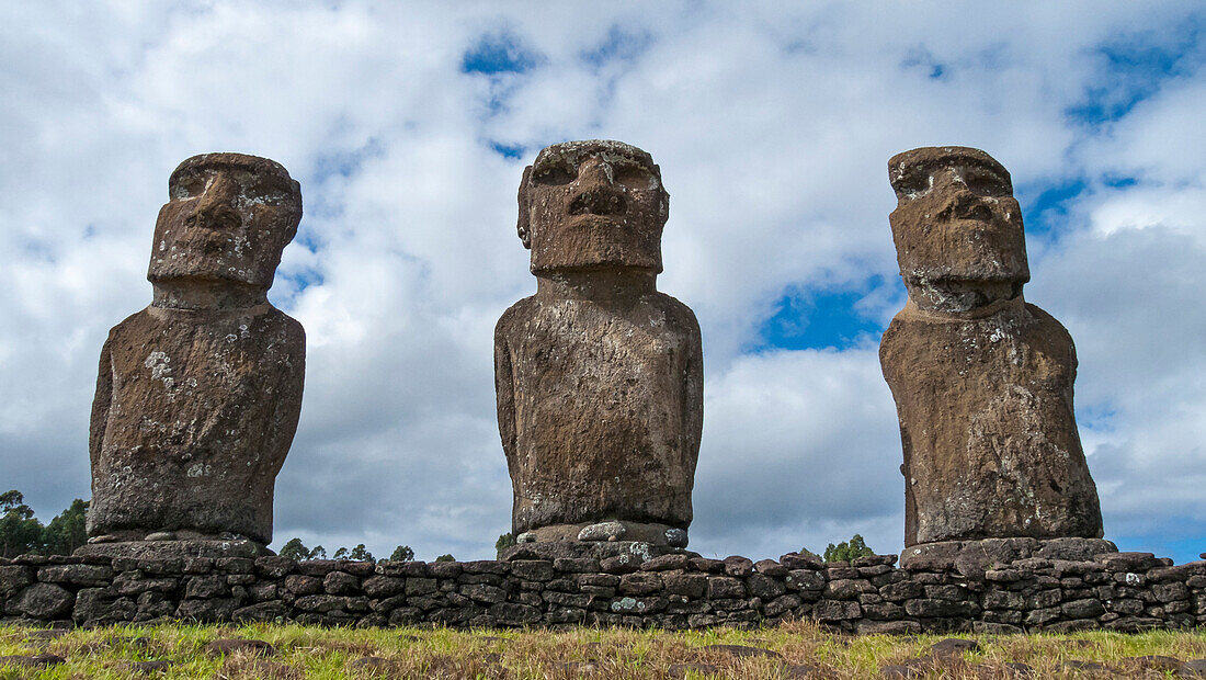 Moai statues, Easter Island, Chile