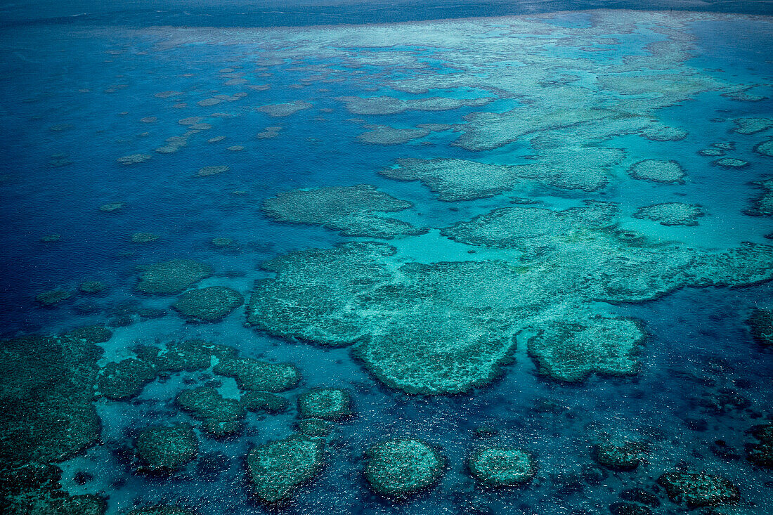 Great Barrier Reef, Queensland, Australia. Aerial View