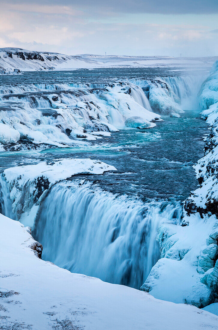 Gullfoss waterfall, Golden Circle, Haukaladur, Iceland