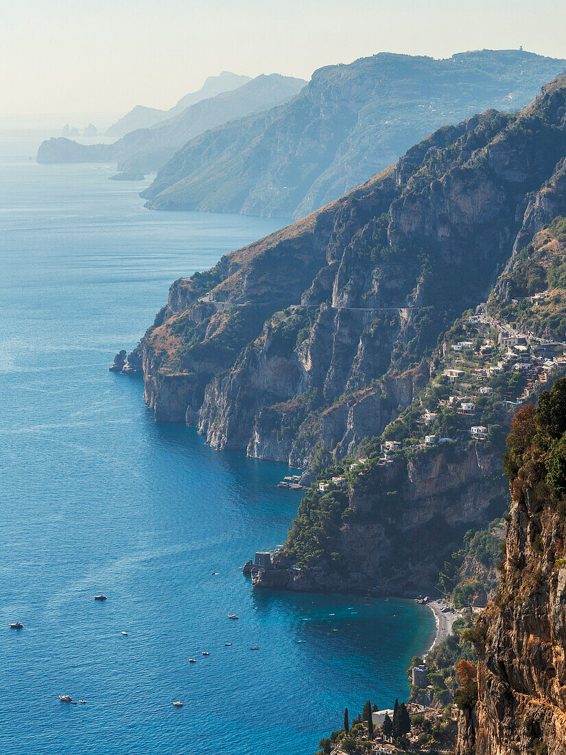 Amalfi Coast from the Path of Gods, Nocelle, Salerno, Campania, Italy, Europe