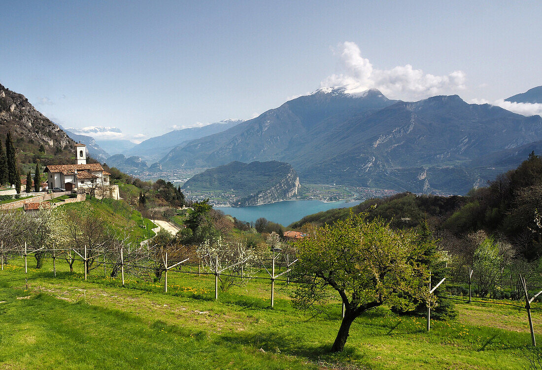 Pregasina over Riva, Lake Garda, Trentino, Italy