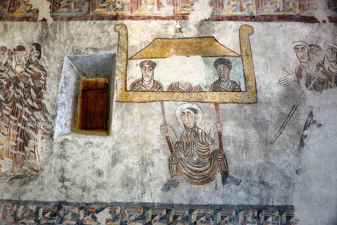 Fresco in St. Prokulus near Naturns, South Tyrol, Italy