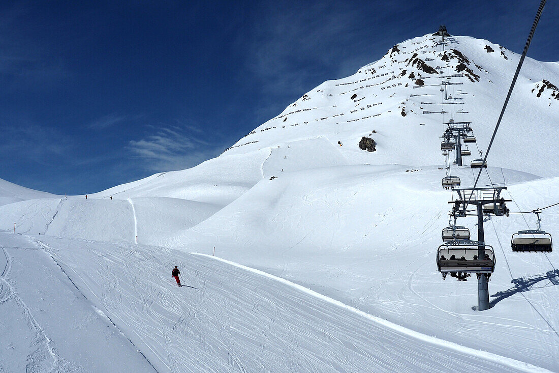 Skiarea Serfaus, Winter in Tyrol, Austria