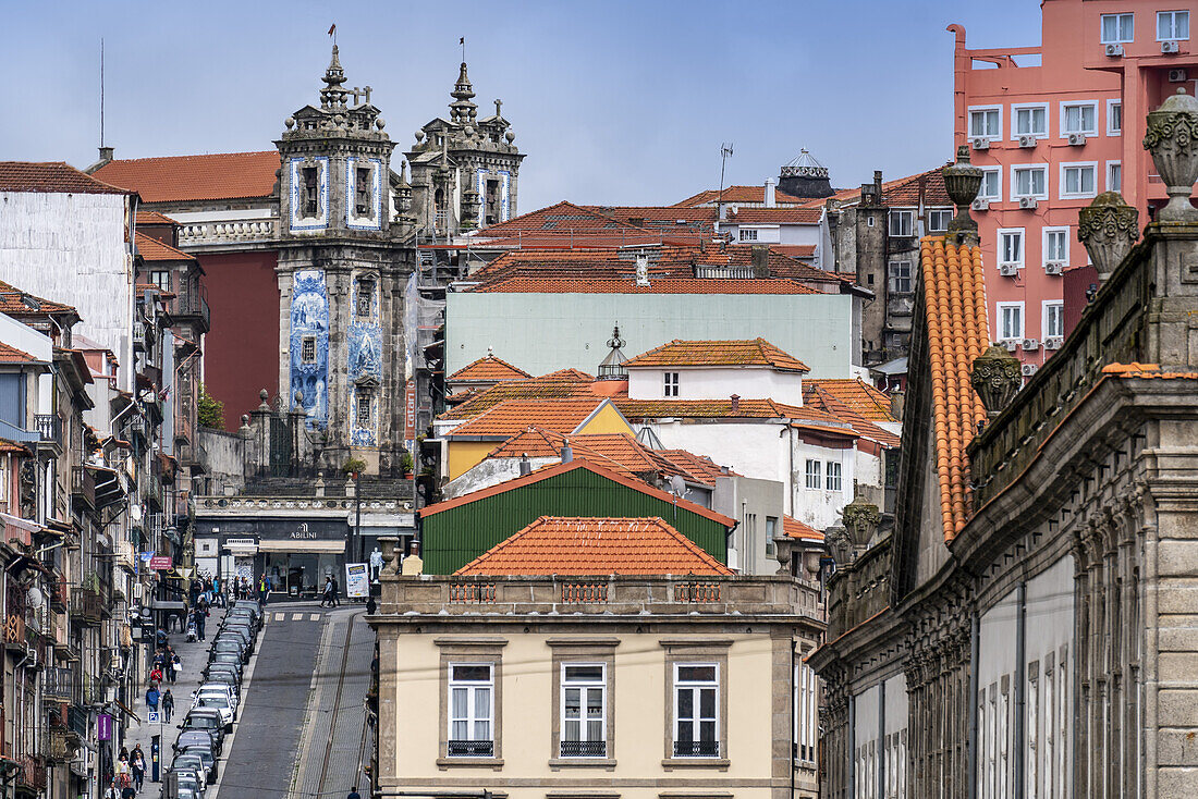 Church of Saint Ildefonso in the background, Porto, Portugal