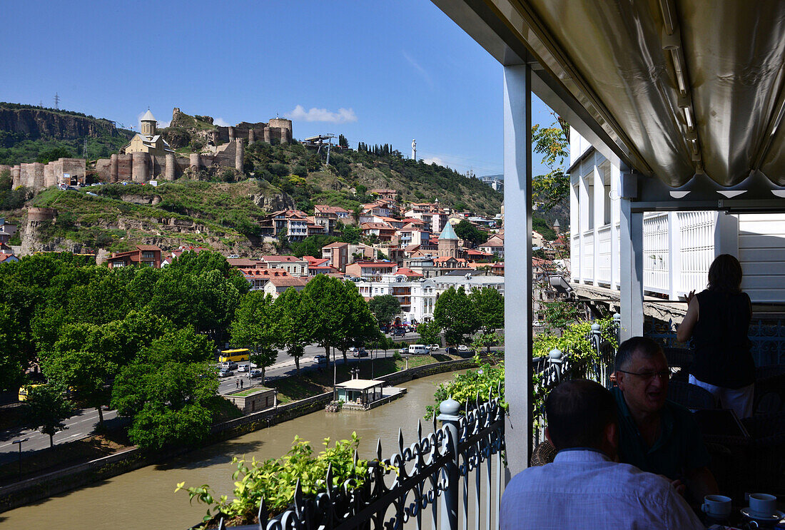 View over the Oldtown with Fortress, Tbilisi, Georgia