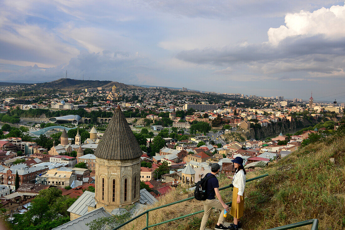 View from Sololaki and Fortress over the Oldtown, Tbilisi, Georgia