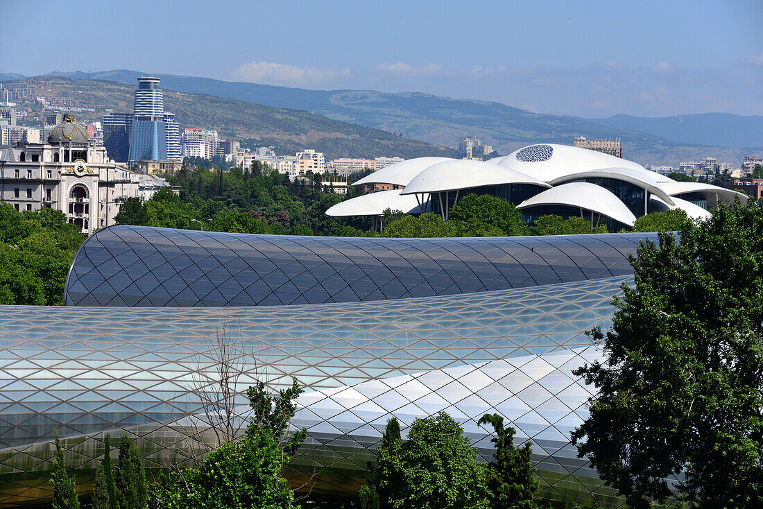 View over the Rike park, Tbilisi, Georgia