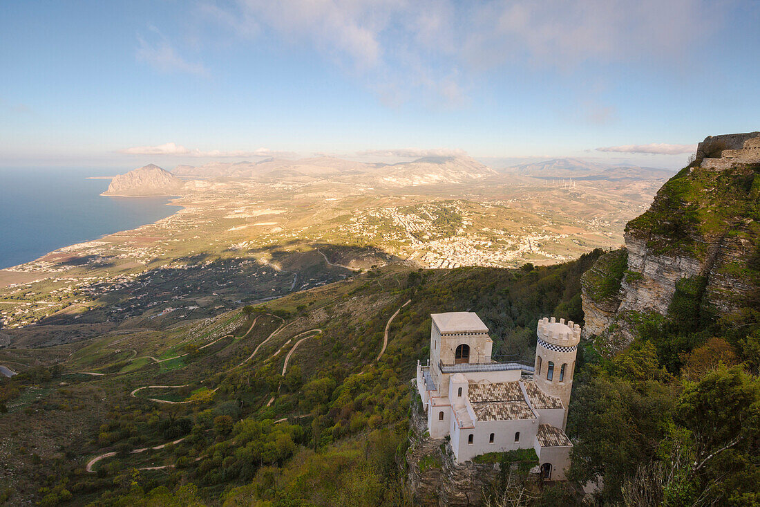 Pepoli tower, Erice, Trapani province, Sicily, Italy